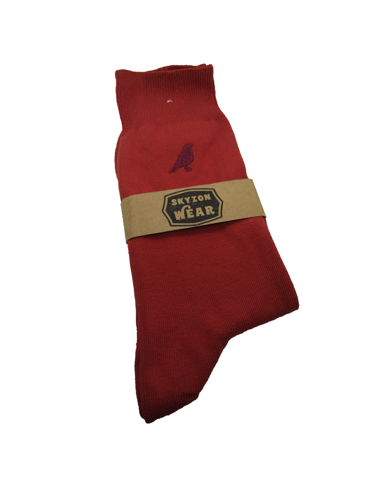 Red Bird Symbol Socks
